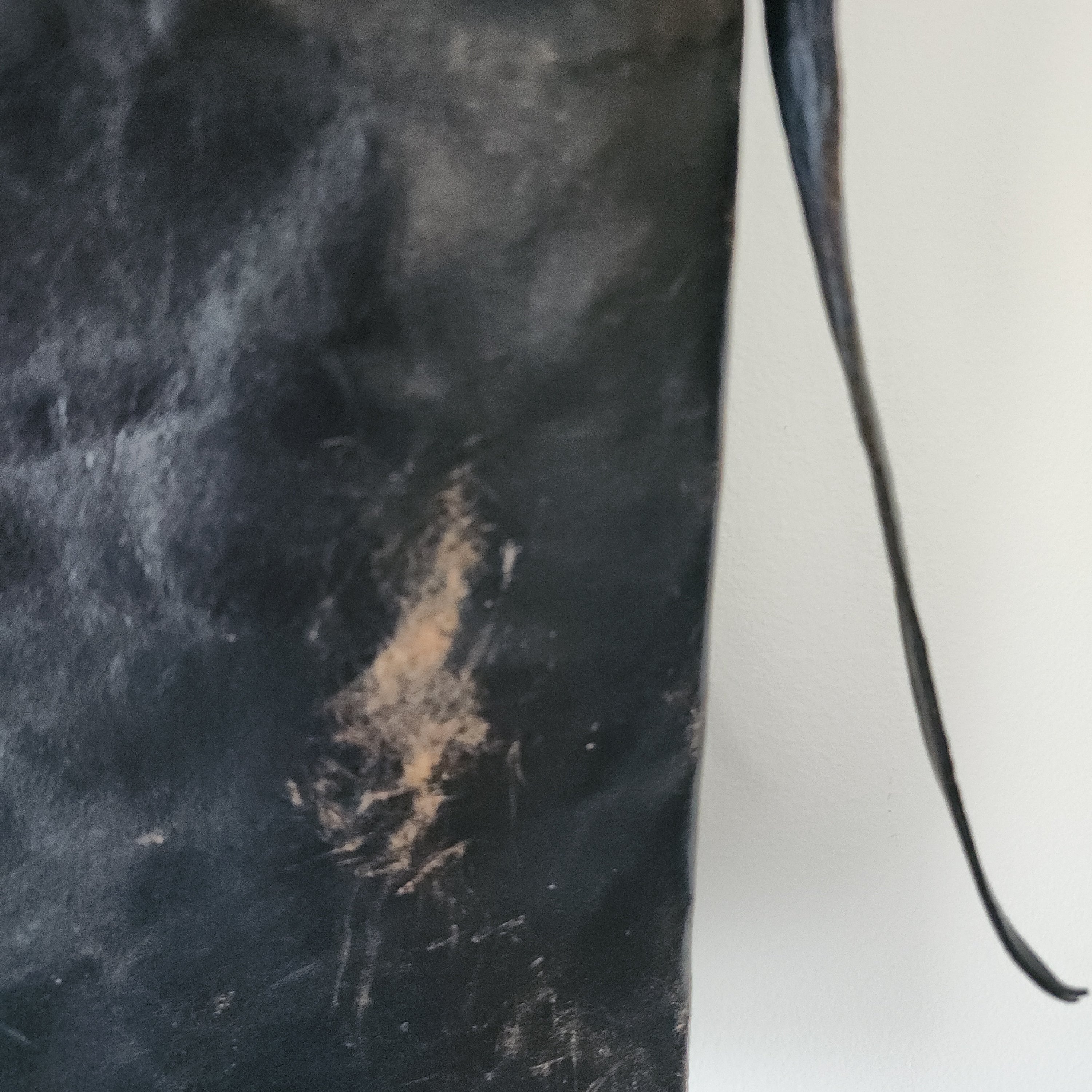 Mudcloth leather handbag