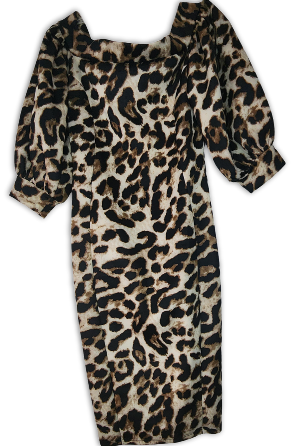 Cheetah print club dress sz M