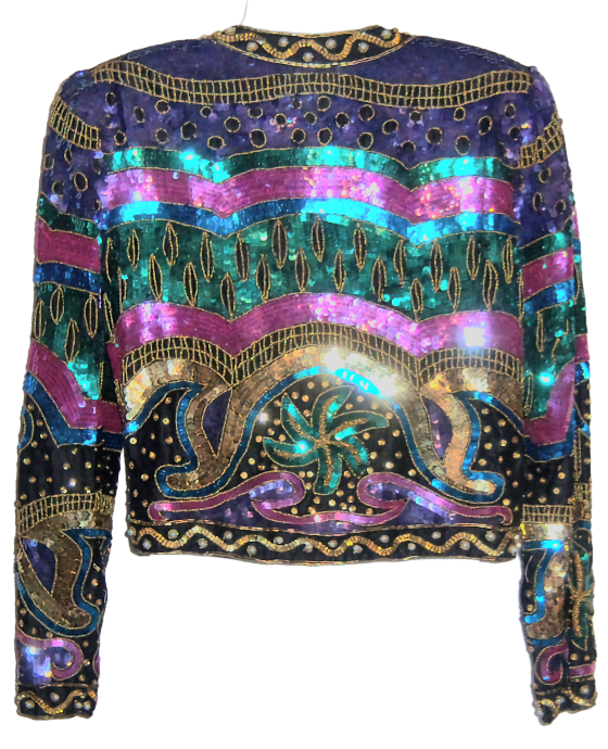 Laurence kazar 2025 sequin jacket